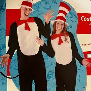 Adult The Cat in the Hat Halloween Costume size L/XL